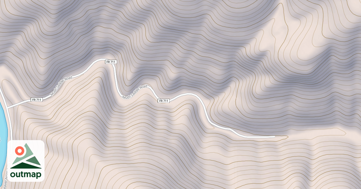 Map of MUSH SADDLE