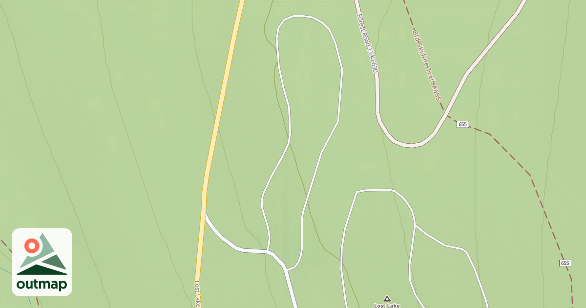 Map of LOST LAKE C.G. "A" LOOP