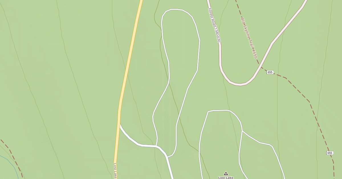 Map preview of LOST LAKE C.G. "A" LOOP