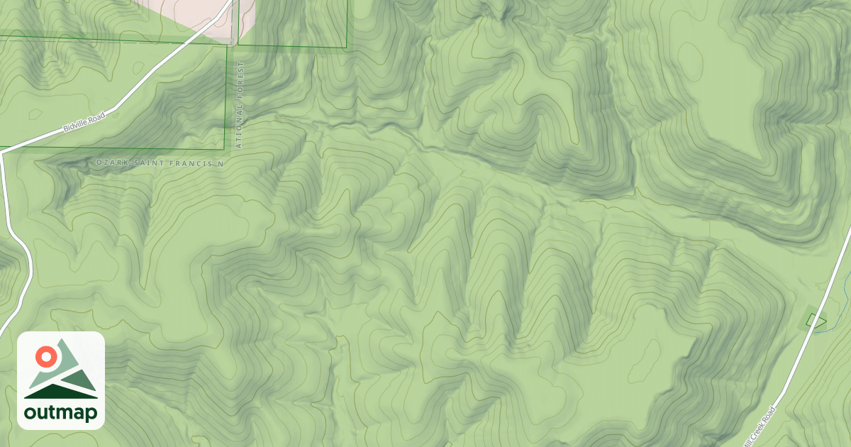 Map of EUREKA SPRINGS HOLLOW