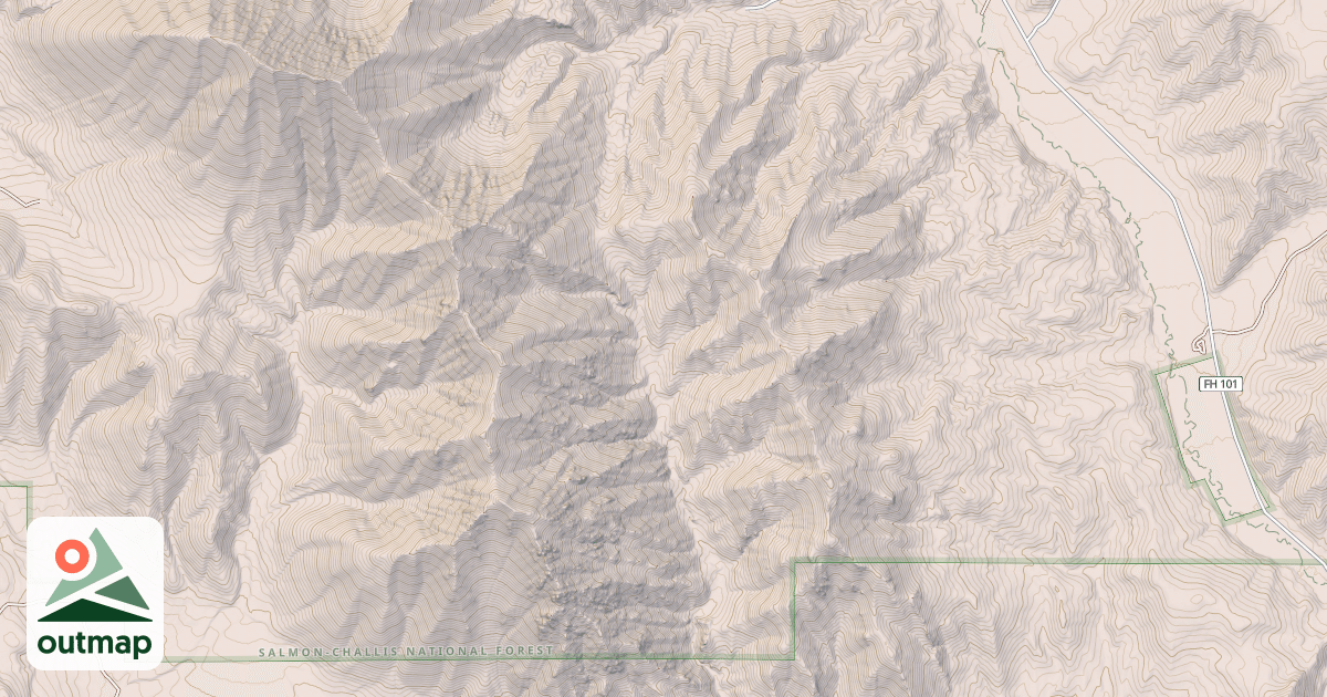 Map of Bear Canyon-Sawmill