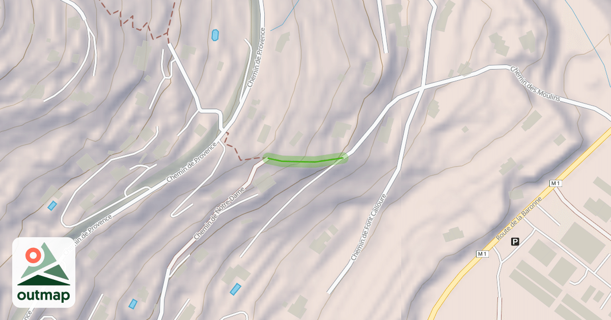 Map of Chemin des Moulins
