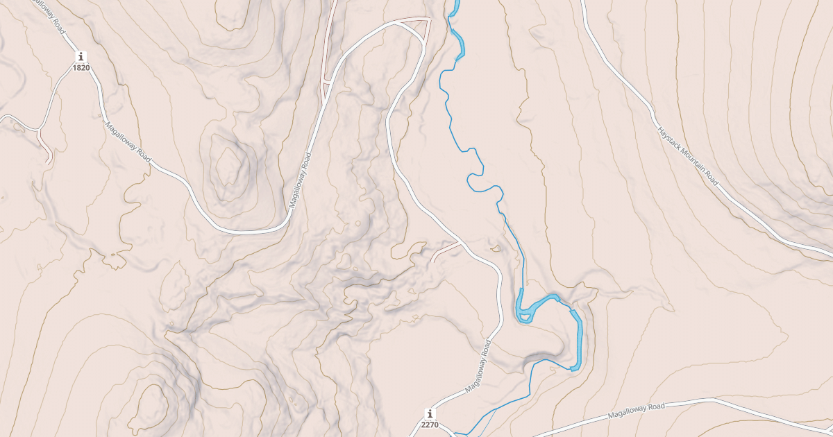 Map preview of Magalloway Rd