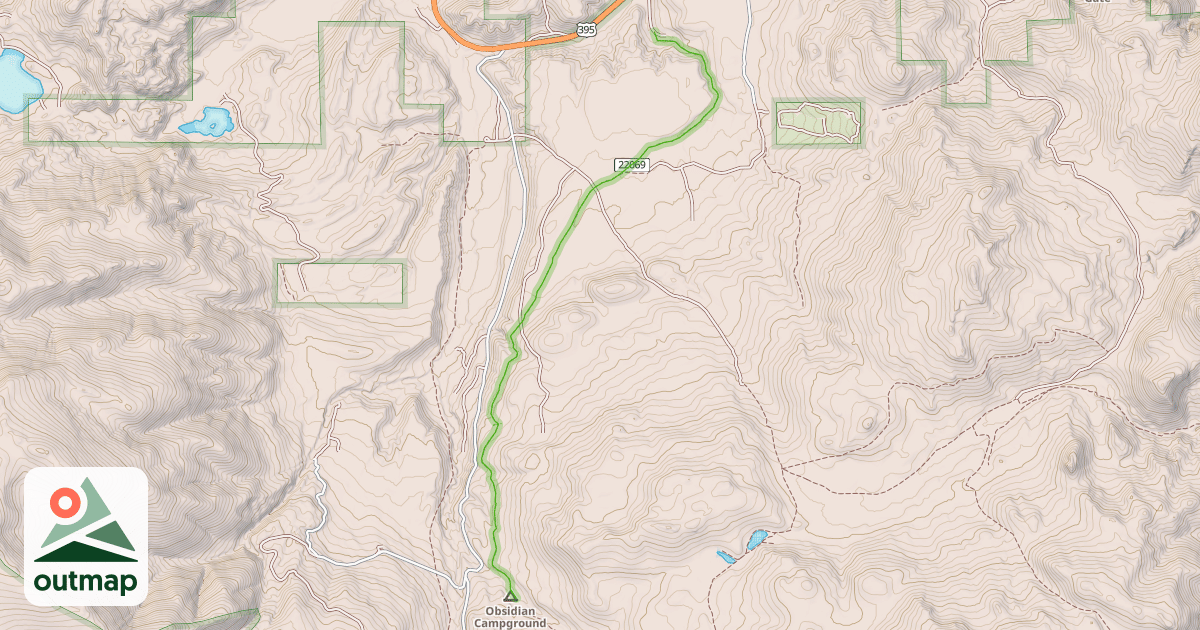 Map of Wheeler Creek Trail