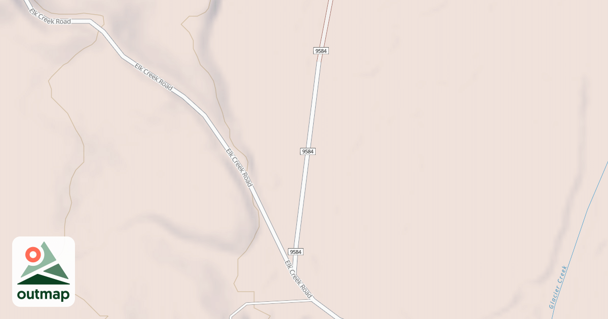 Map of GLACIER CREEK FLATS