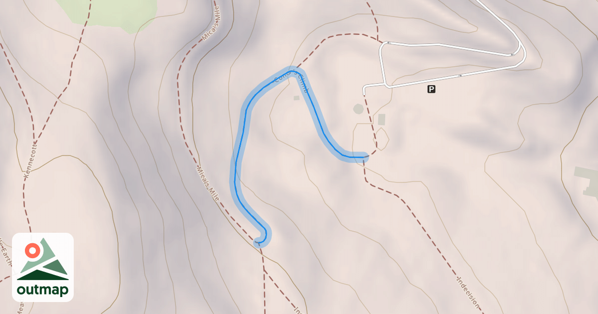 Map of Conor's Climb