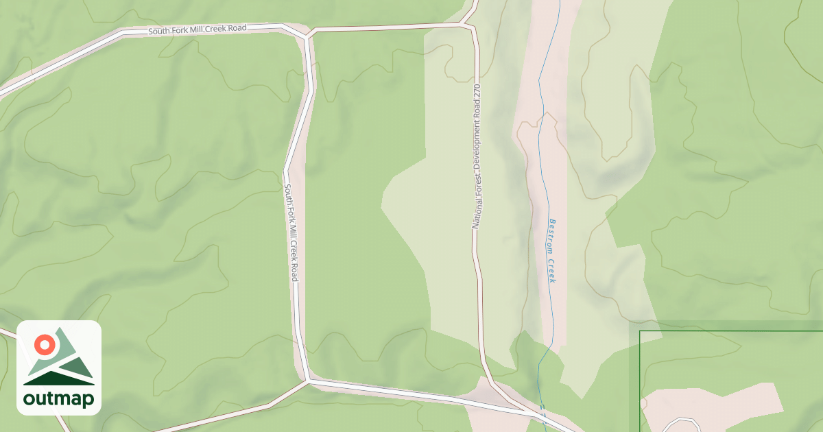 Map of MILL CREEK GUARD STATION