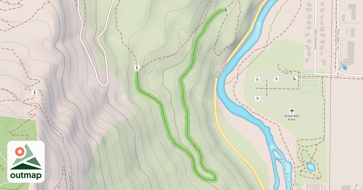 Map of Bluffs Loop Trail