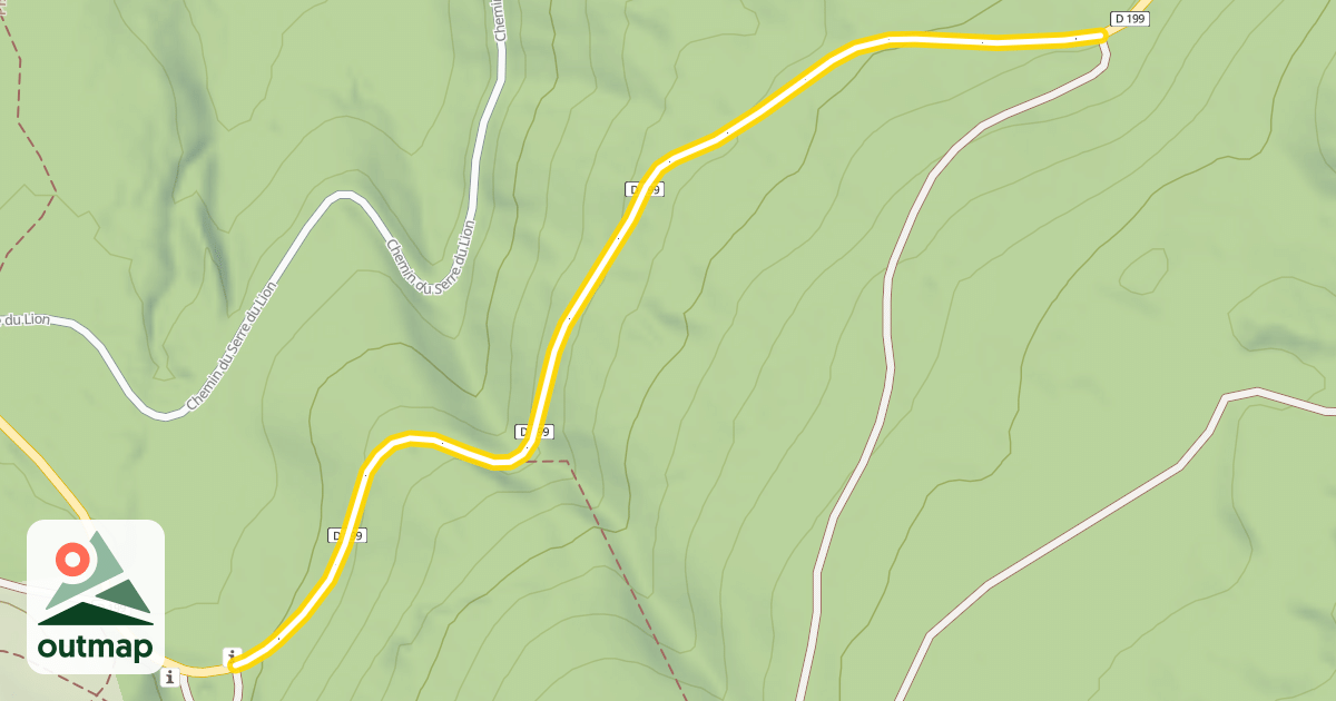 Map of Route du Col de la Bataille