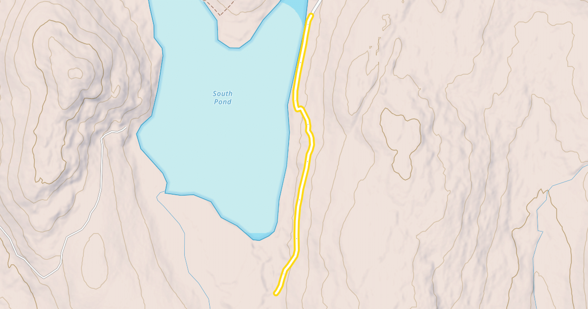 Map preview of South Pond Loop Land Route