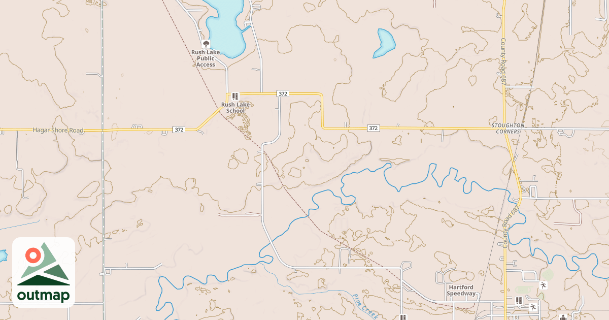 Map of Van Buren Trail State Park