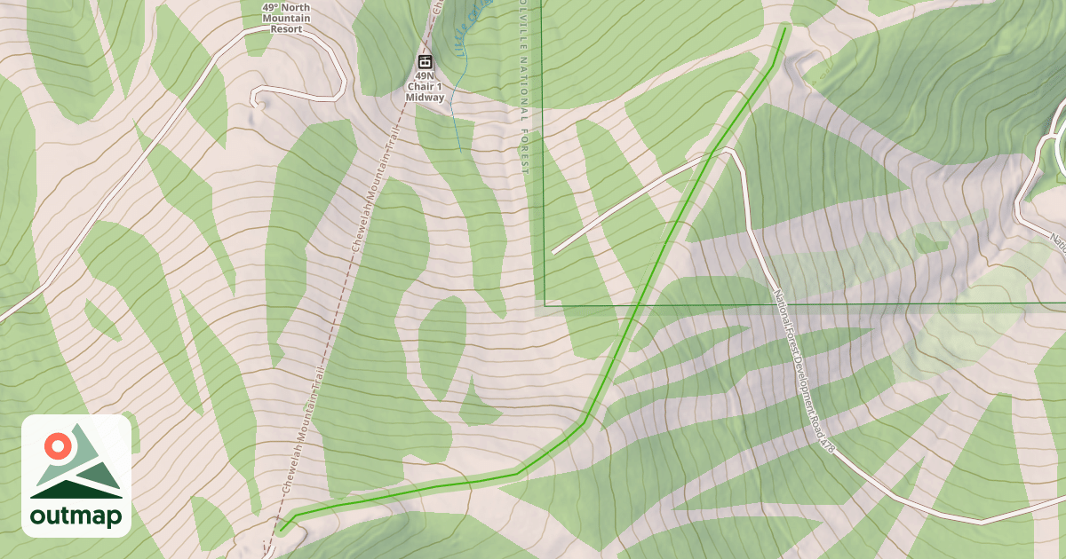 Map of Silver Ridge