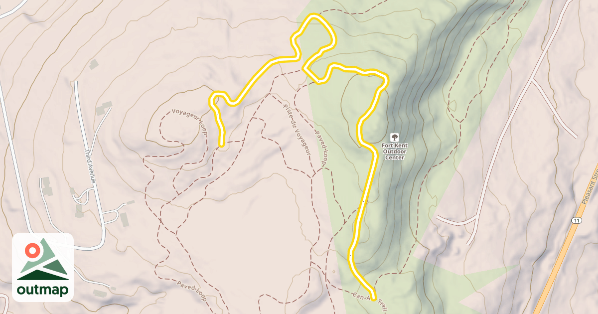 Map of Piste du Voyageur