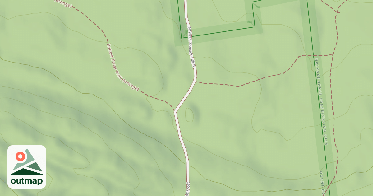 Map of Robert Frost Trail