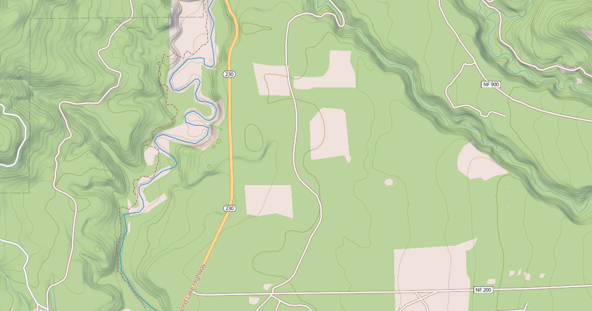 Map preview of OLD DIAMOND LAKE ROAD/JOHN DAY