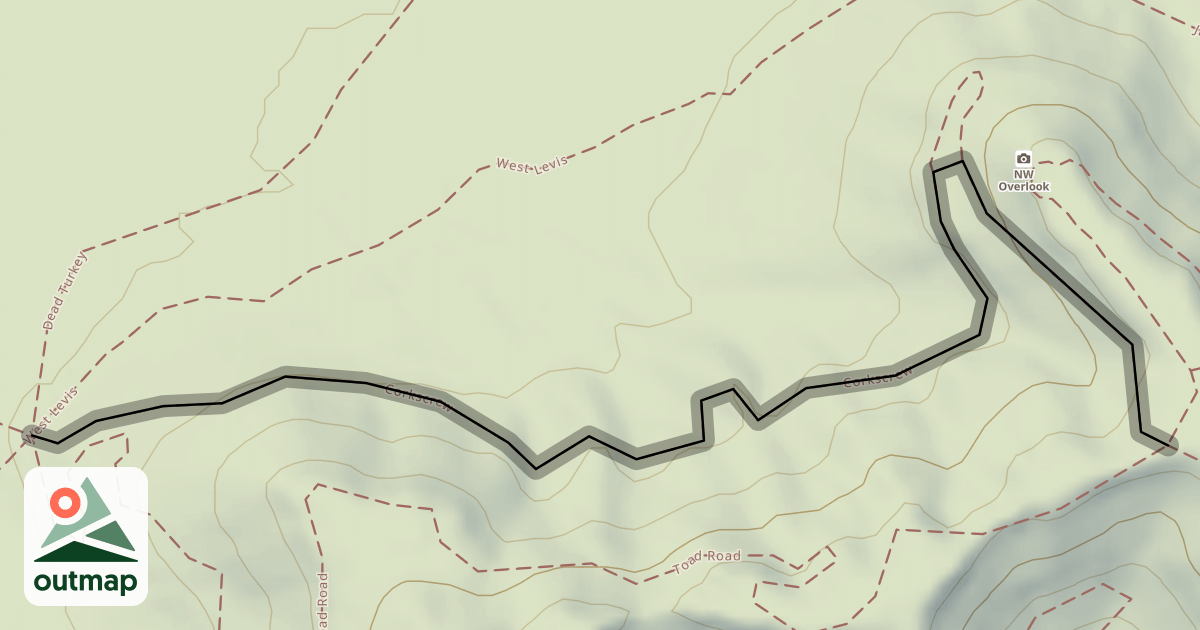 Map of Corkscrew