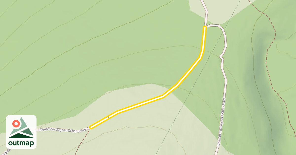 Map of Chemin des Sagnes à Chaix Ferré