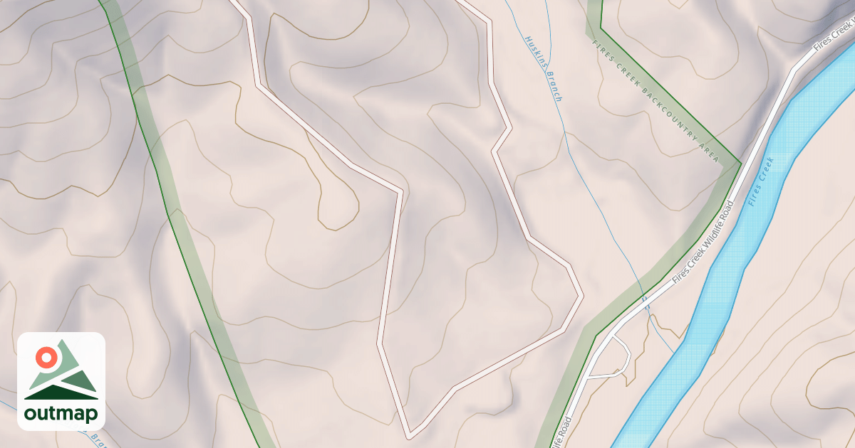 Map of HUSKINS BRANCH