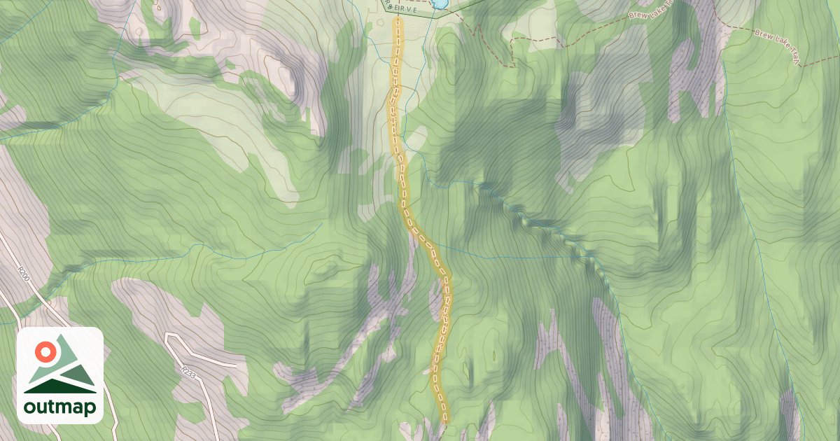 Map of Roe Creek Trail
