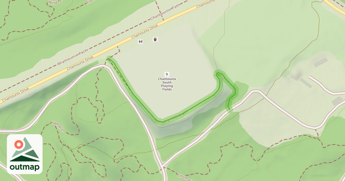 Map of Nursery Hill Trail