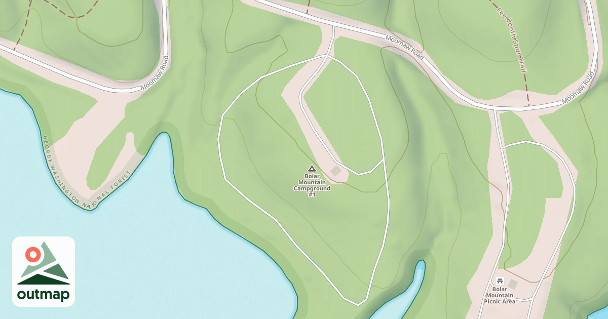 Map of CAMPGROUND 1