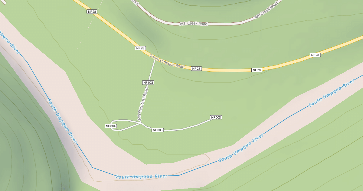 Map preview of ASH FLATS EAST