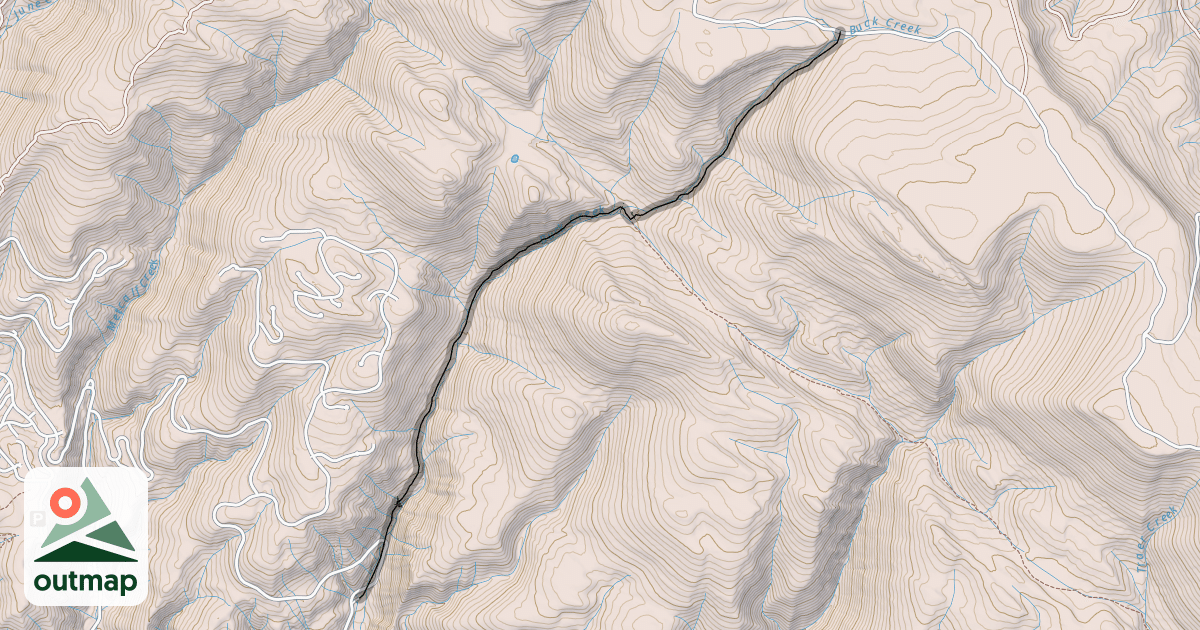 Map of Buck Creek
