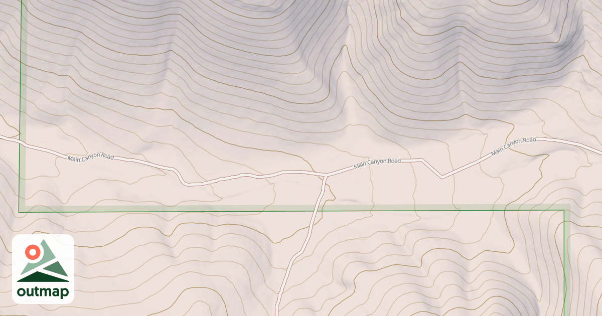 Map of MAIN CANYON