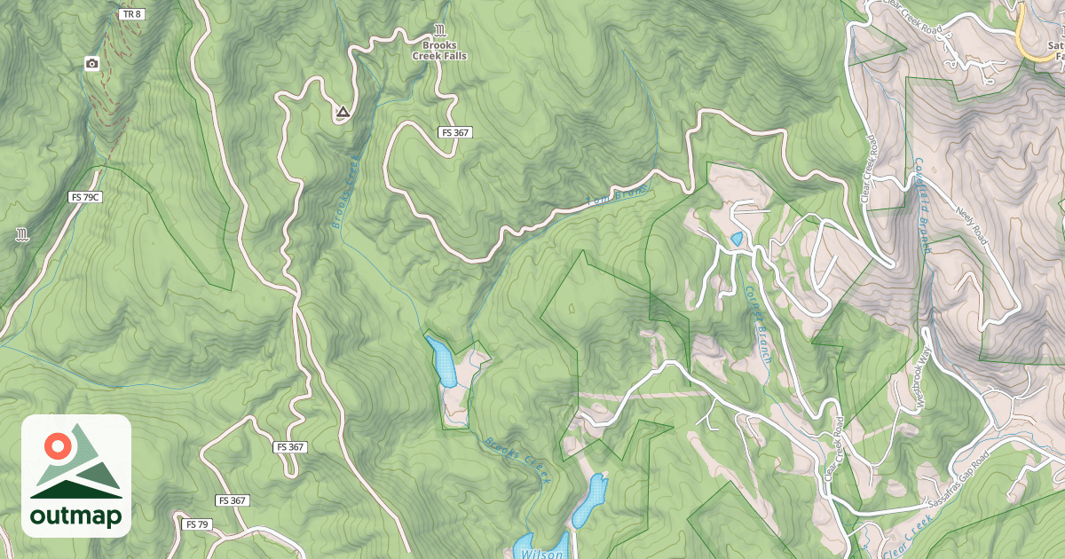 Map of LITTLE YELLOW MTN