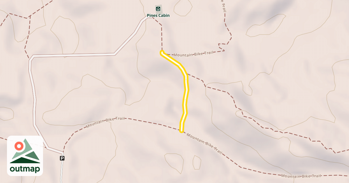 Map of Mountain Bike Trail