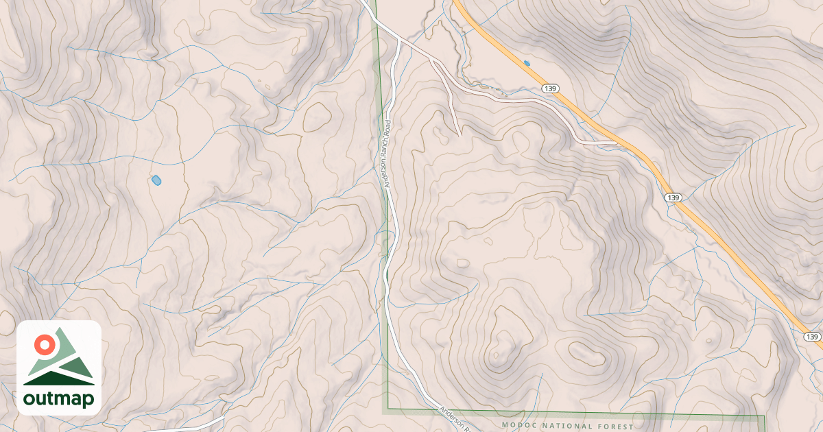 Map of ANDERSON RANCH