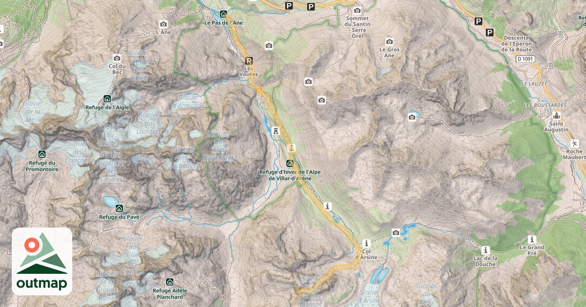 Map of Col des Agneaux — Pied du Col