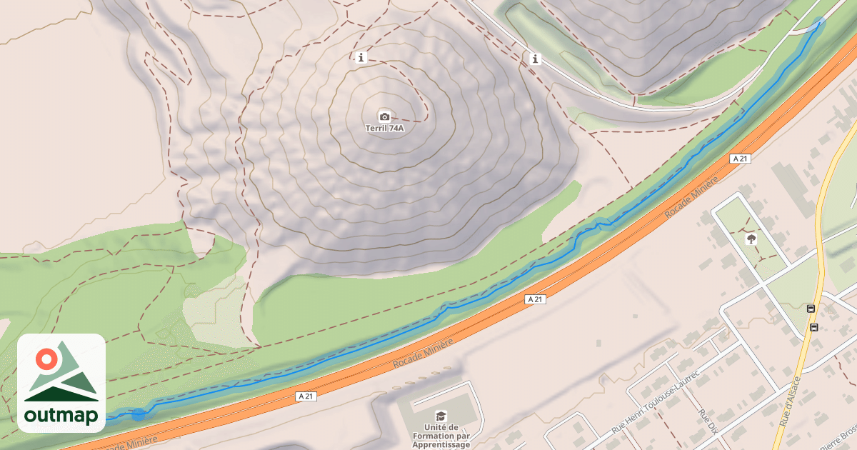 Map of Sentier au pied du terril 11/19