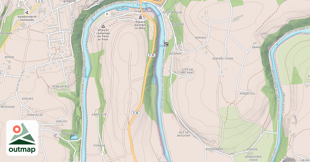 Map of Contre-Halage