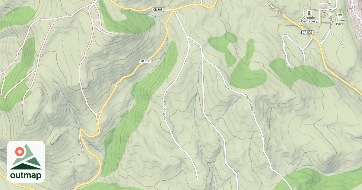 Map of MONON HILL