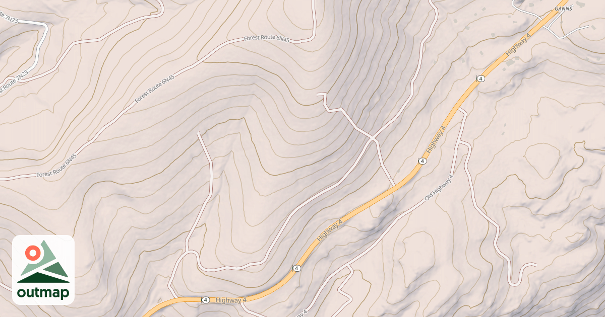 Map of USFS Motor Vehicle Use Map Roads {EBDEB420-83A3-4DF5-BAC4-5F645A737026}
