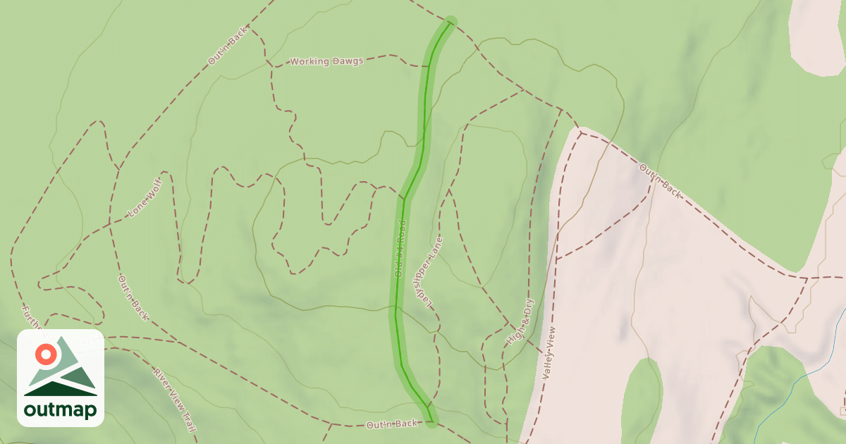 Map of Old #4 Road