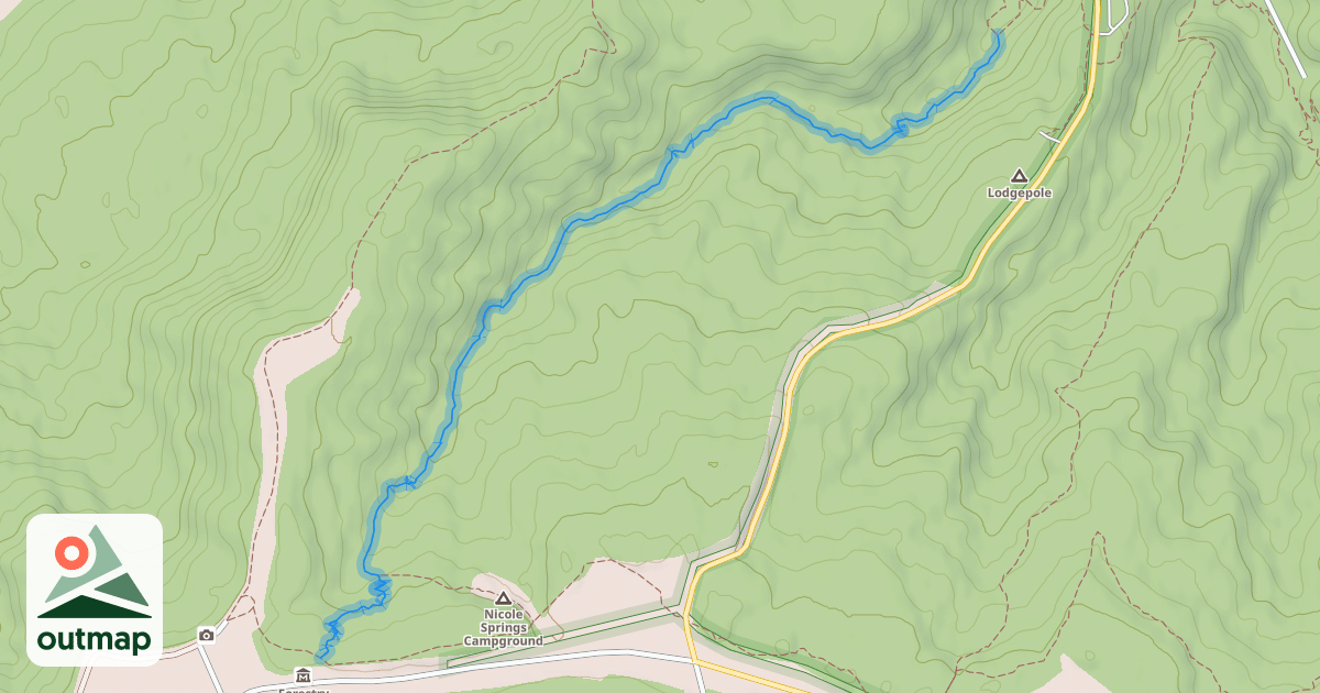 Map of Beaver Creek Trail