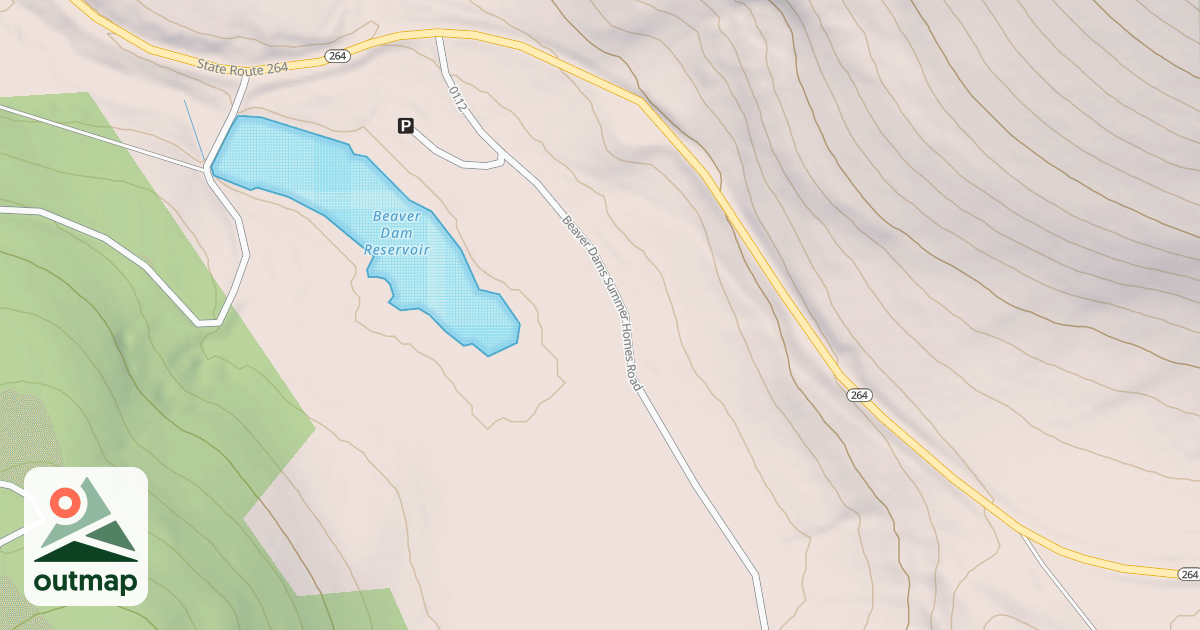 Map of BEAVER DAMS SUMMER HOMES