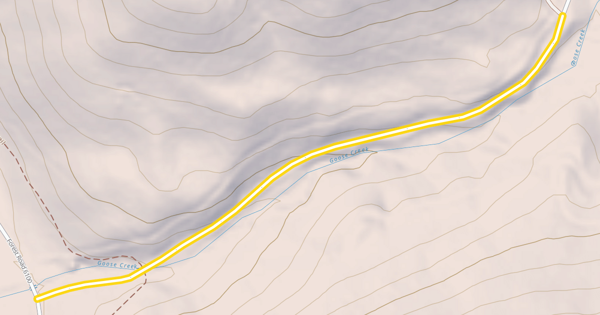 Map preview of Forest Road 6102