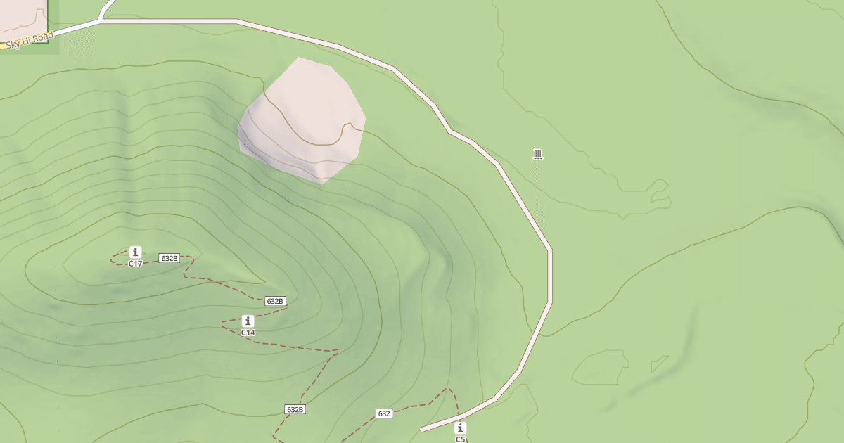 Map preview of USFS National Forest System Roads {951749AD-677D-4AF3-A6F3-0BCFAED6CC15}