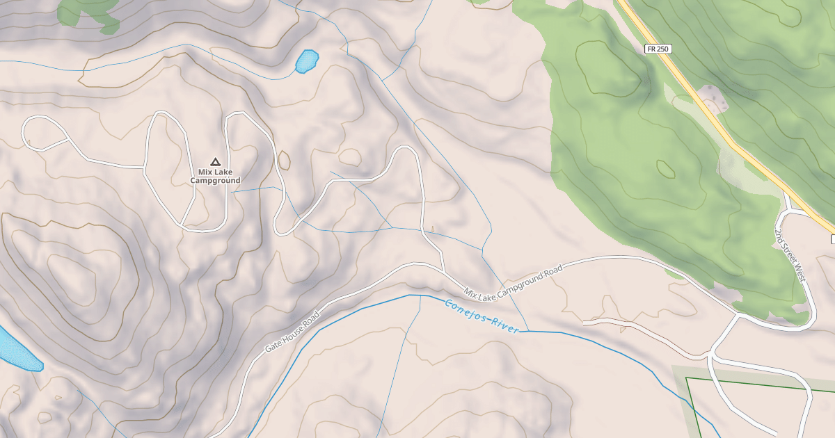 Map preview of MIX LAKE CG