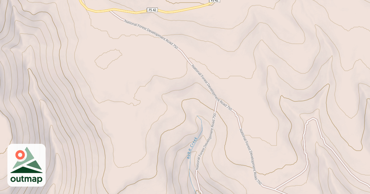 Map of USFS Motor Vehicle Use Map Roads {5F581B6D-0895-43CB-92D2-AE7ADF695CE1}