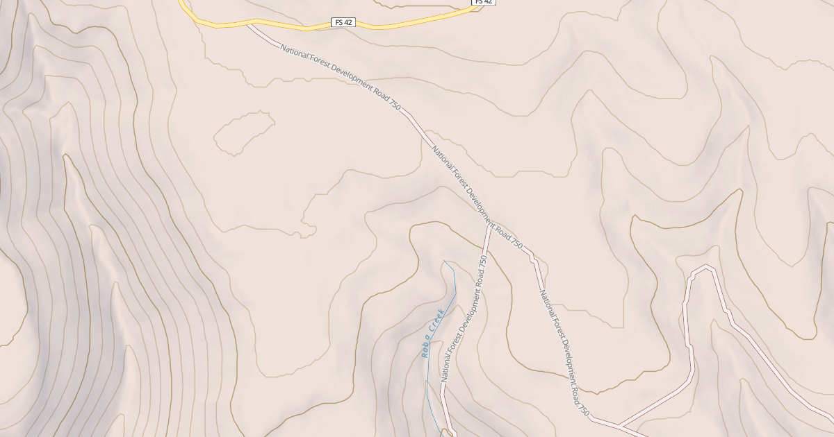 Map preview of USFS Motor Vehicle Use Map Roads {5F581B6D-0895-43CB-92D2-AE7ADF695CE1}