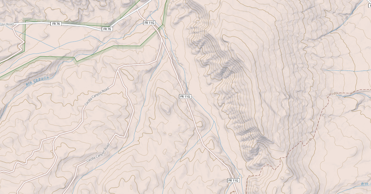 Map preview of CECILIA CANYON