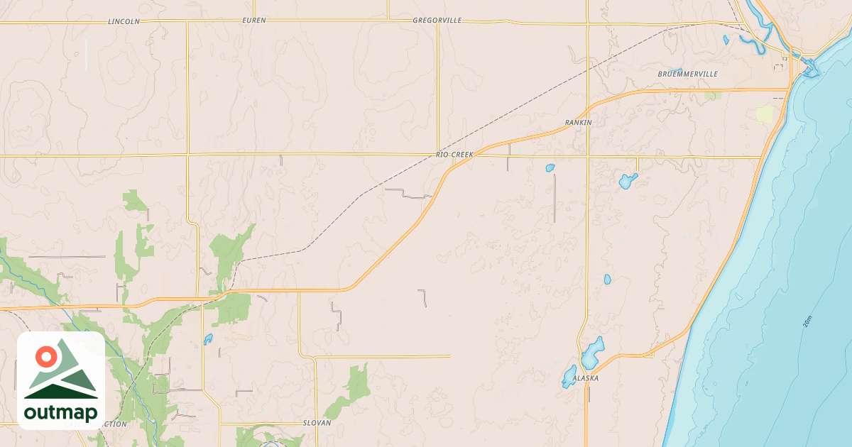 Map of Ahnapee State Trail