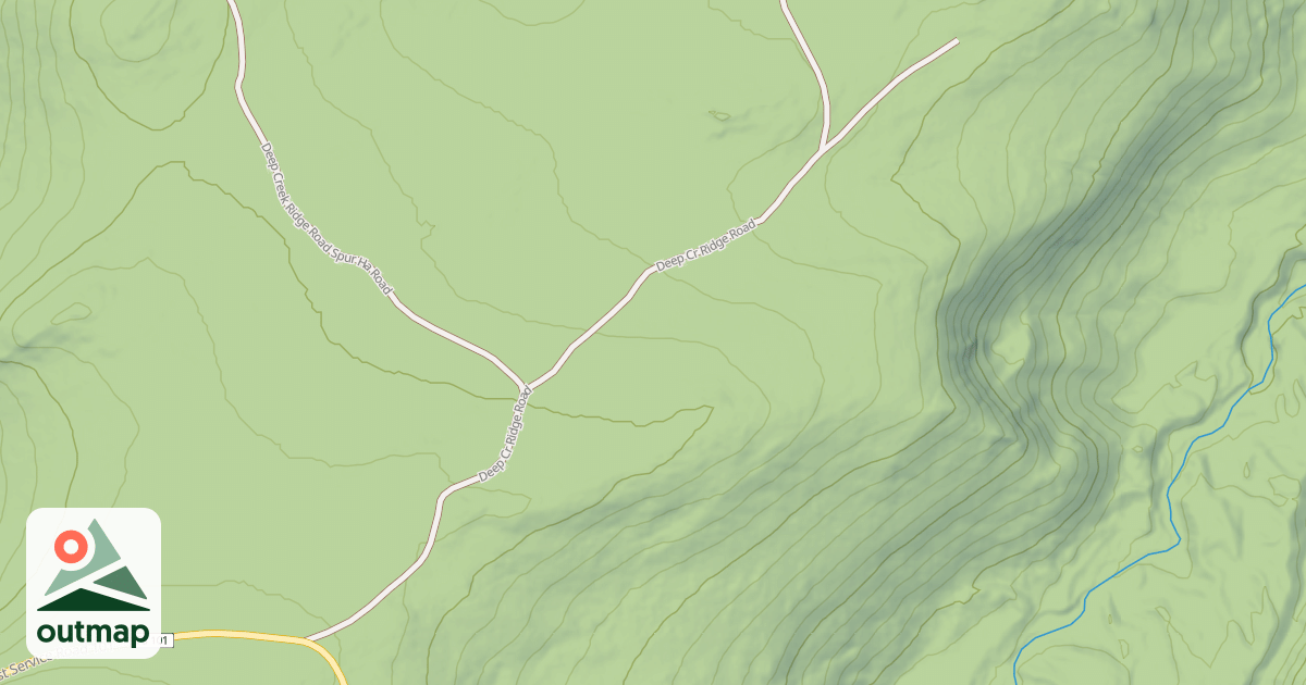 Map of DEEP CR RIDGE