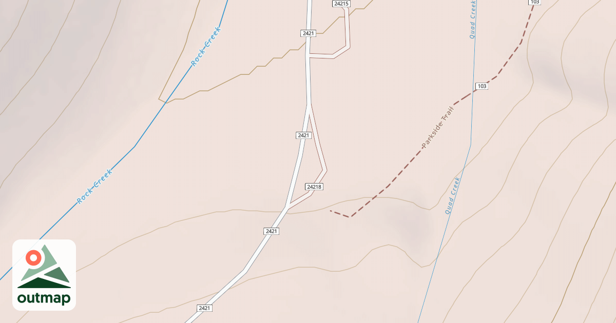 Map of DISPERSED CAMPSITE