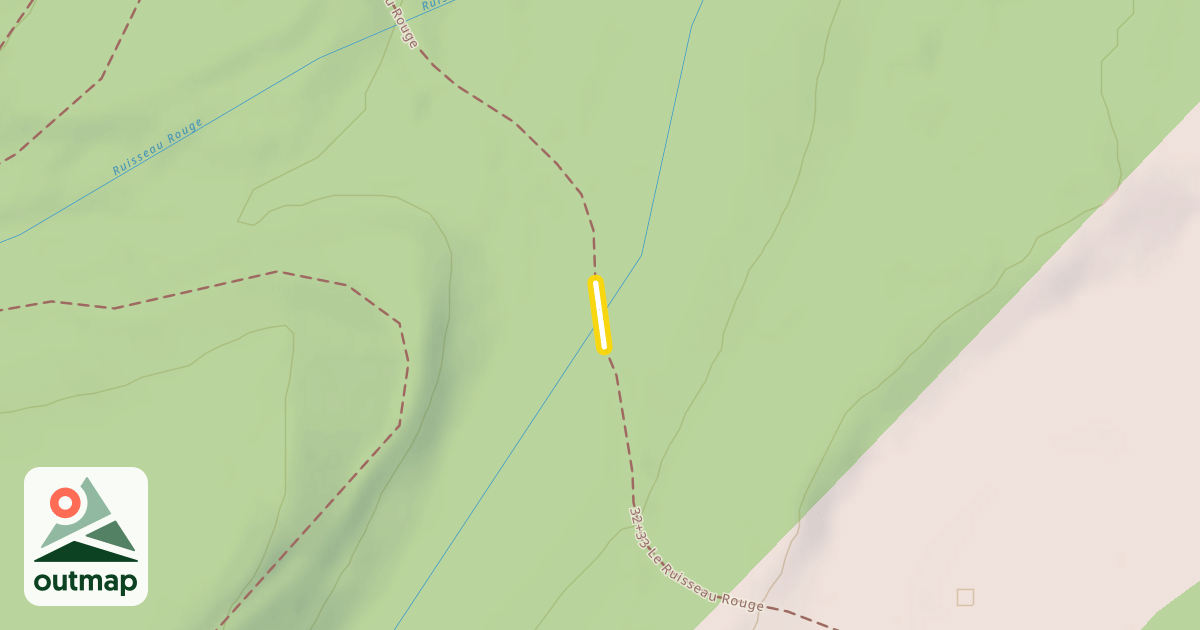 Map of 32+33 Le Ruisseau Rouge