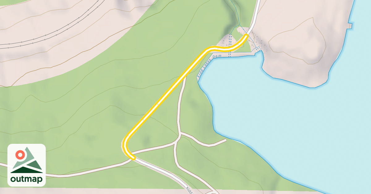 Map of Kidd Lakes Road